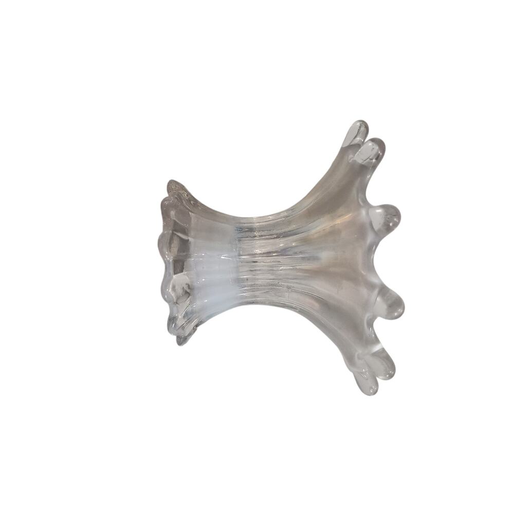 Fostoria White Opalescent Heirloom Glass candle holder. Luxurious, Classy - Picture 6 of 6